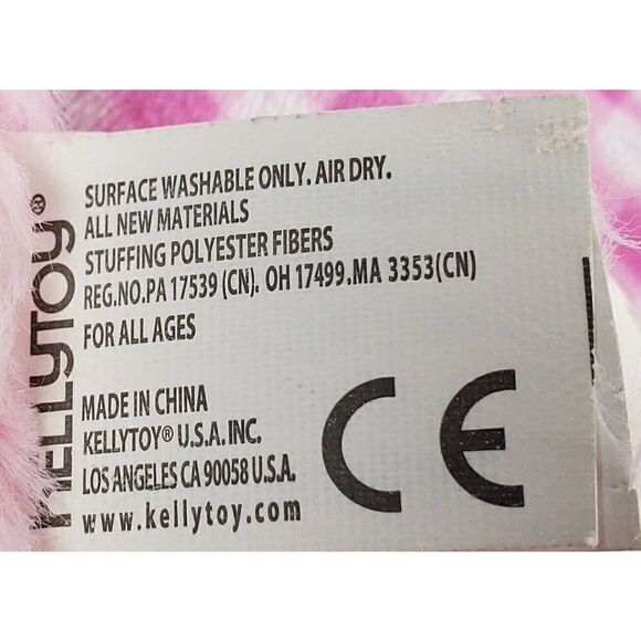 Kellytoy Baby Girl Lovey Security Blanket Pink Bear Gingham Plaid Knotted Small - Picture 6 of 8